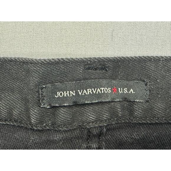 John Varvatos USA Men's Bowery Slim Straight Black Denim Jeans - Size 36 (34x32) - Picture 4 of 7